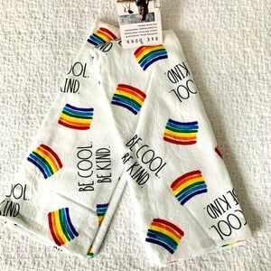 Raw Dunn Be Cool Be Kind kitchen towels